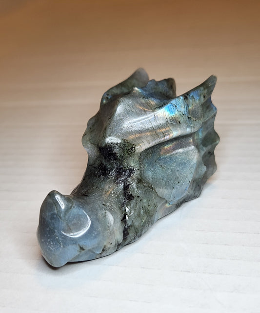 Labradorite Dragon Head