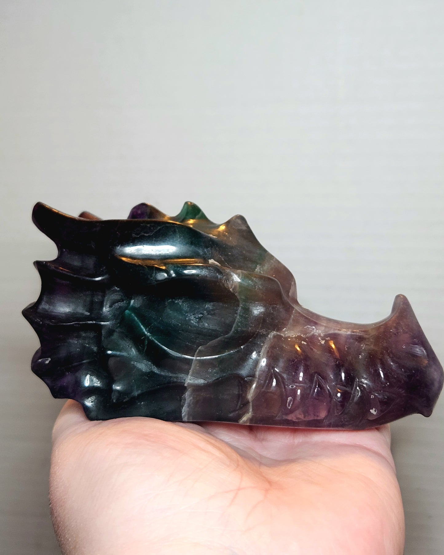 Fluorite Dragon Head (large)