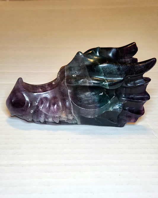Fluorite Dragon Head (large)