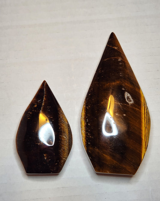 Tiger Eye Tear Drop Flame