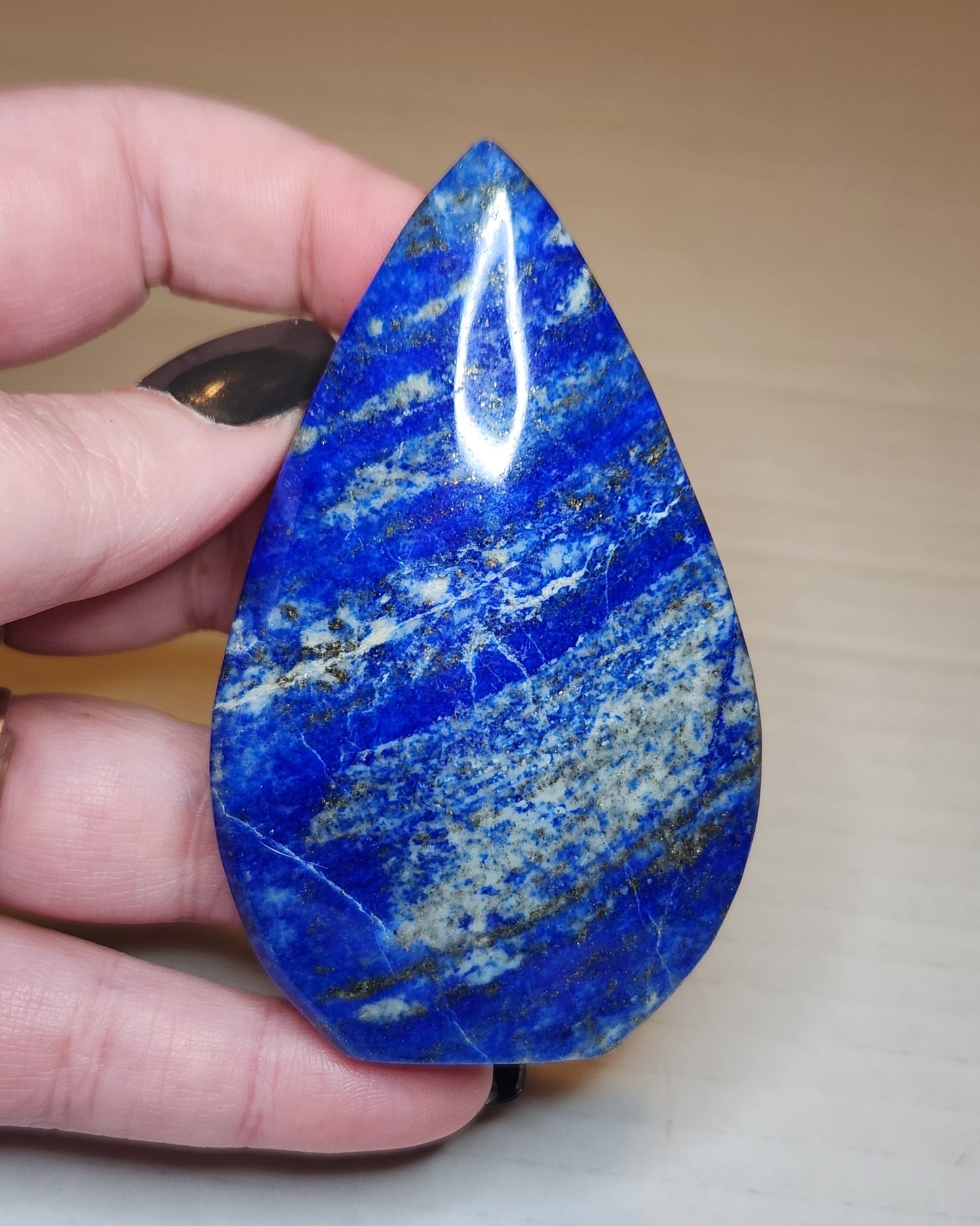 Lapis Lazuli Tear Drop Flame