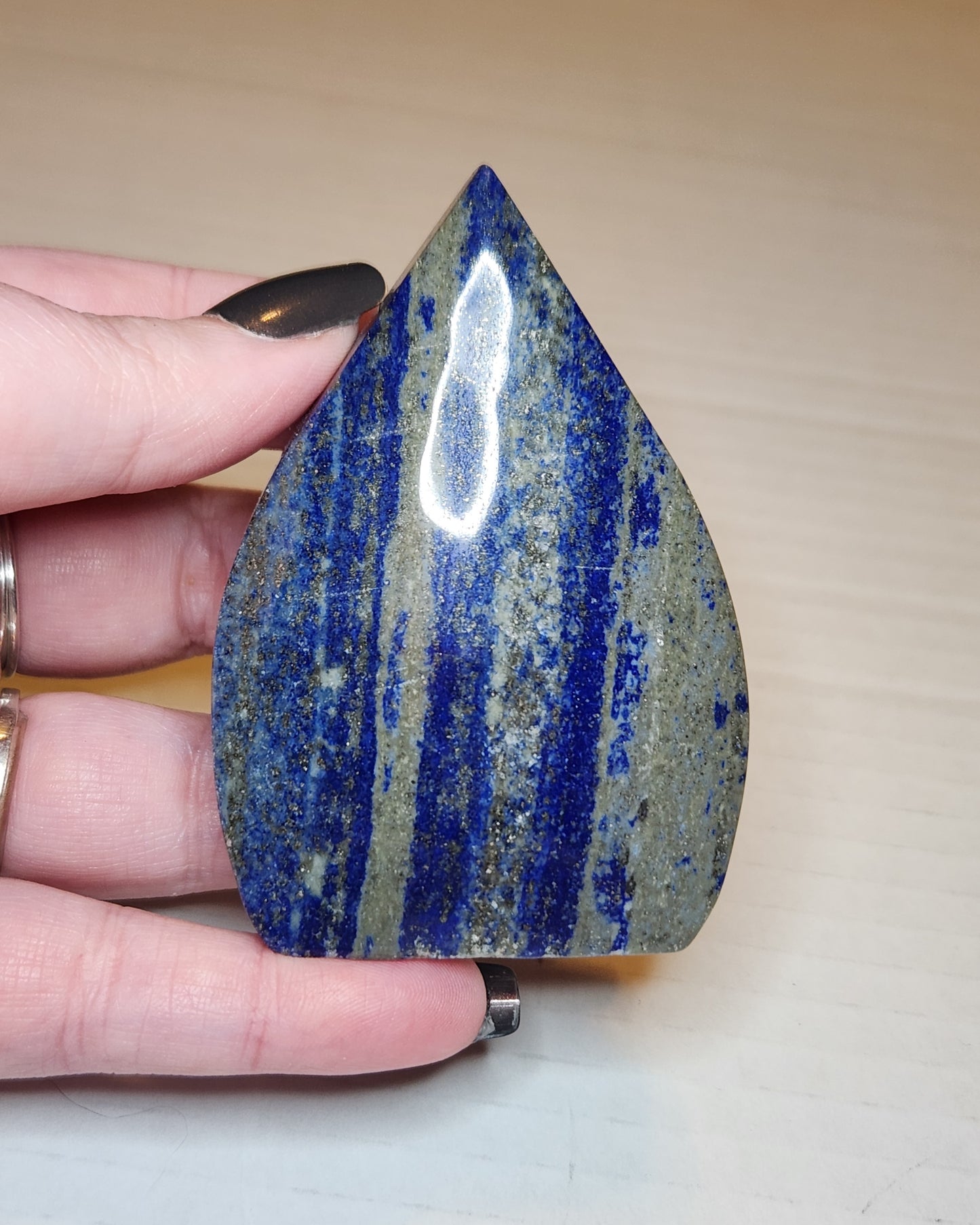 Lapis Lazuli Tear Drop Flame