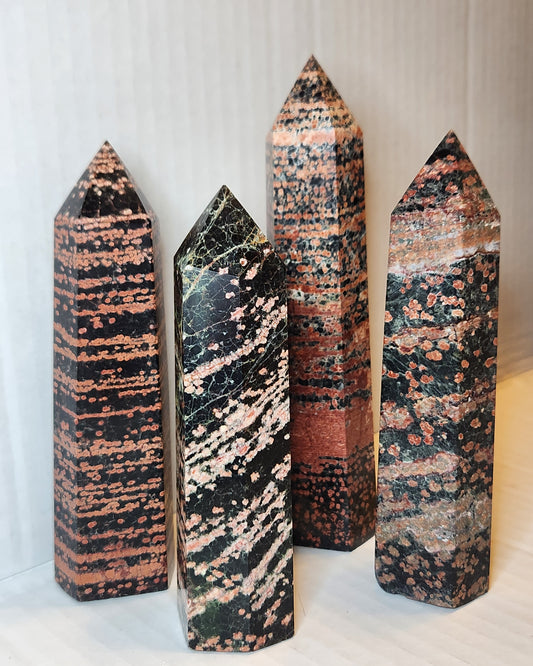 Red Snowflake Obsidian Tower