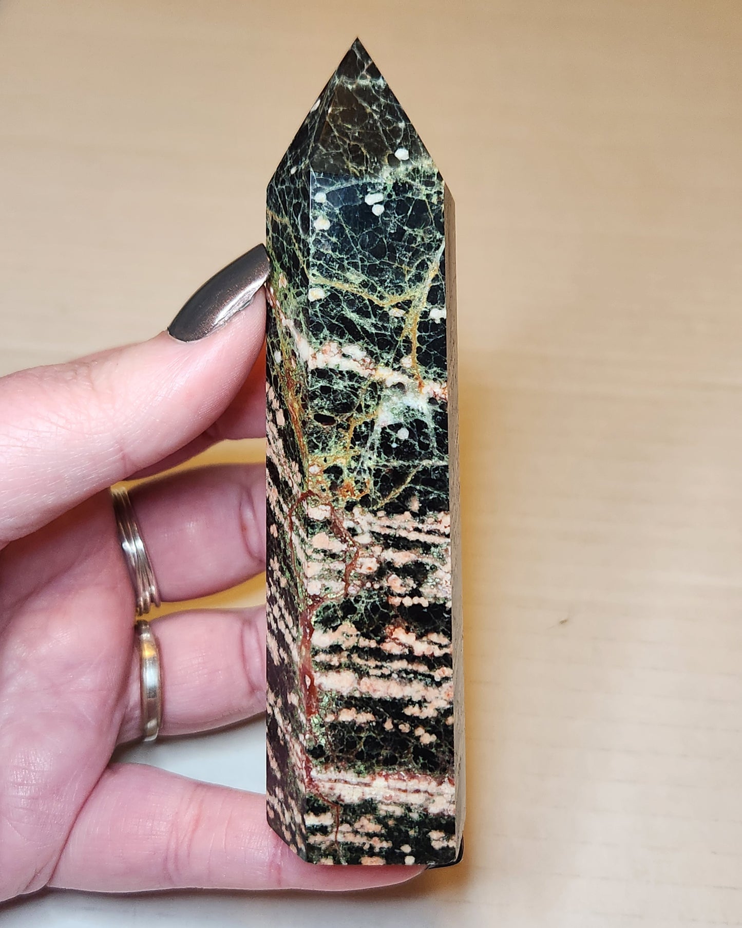 Red Snowflake Obsidian Tower