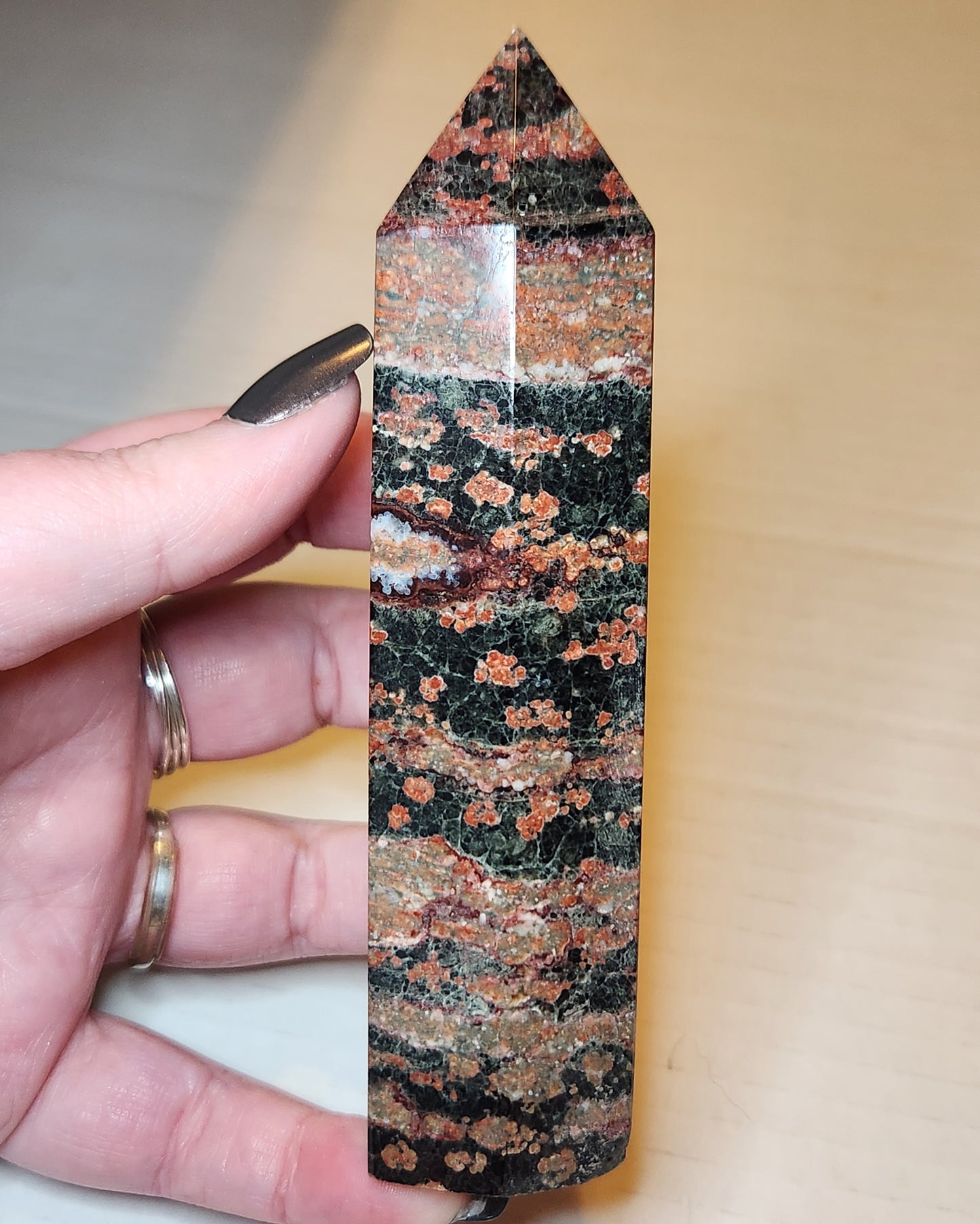 Red Snowflake Obsidian Tower