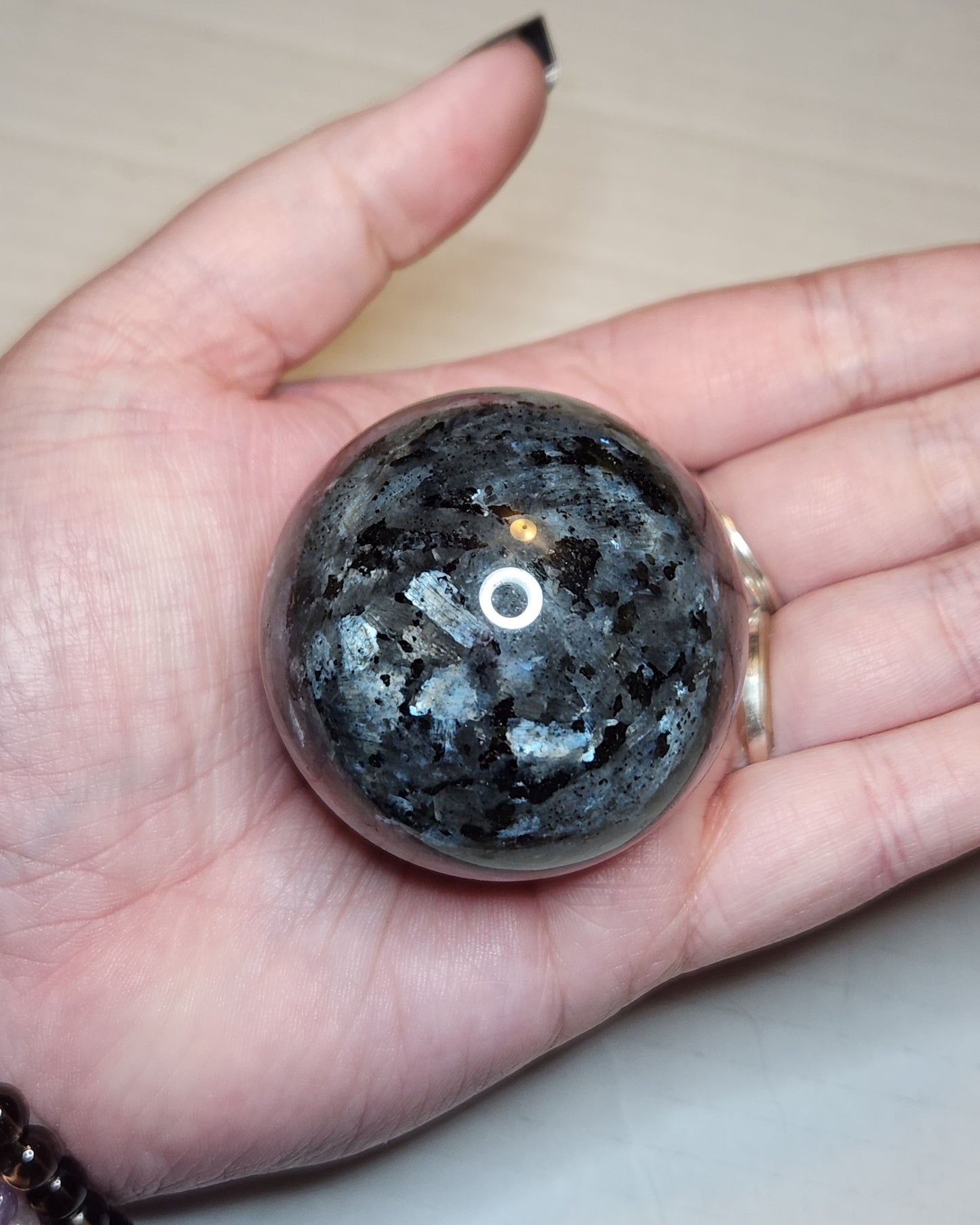 Larvikite Sphere