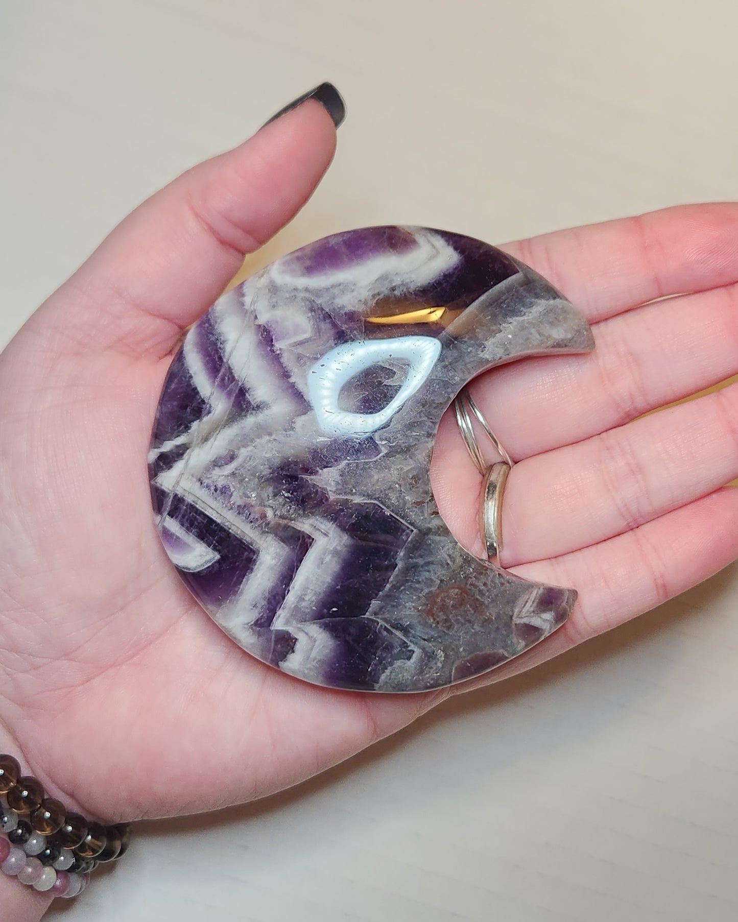 Chevron Amethyst Moon