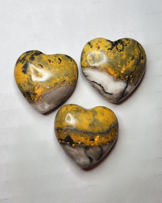 Bumblebee Jasper Mini Heart