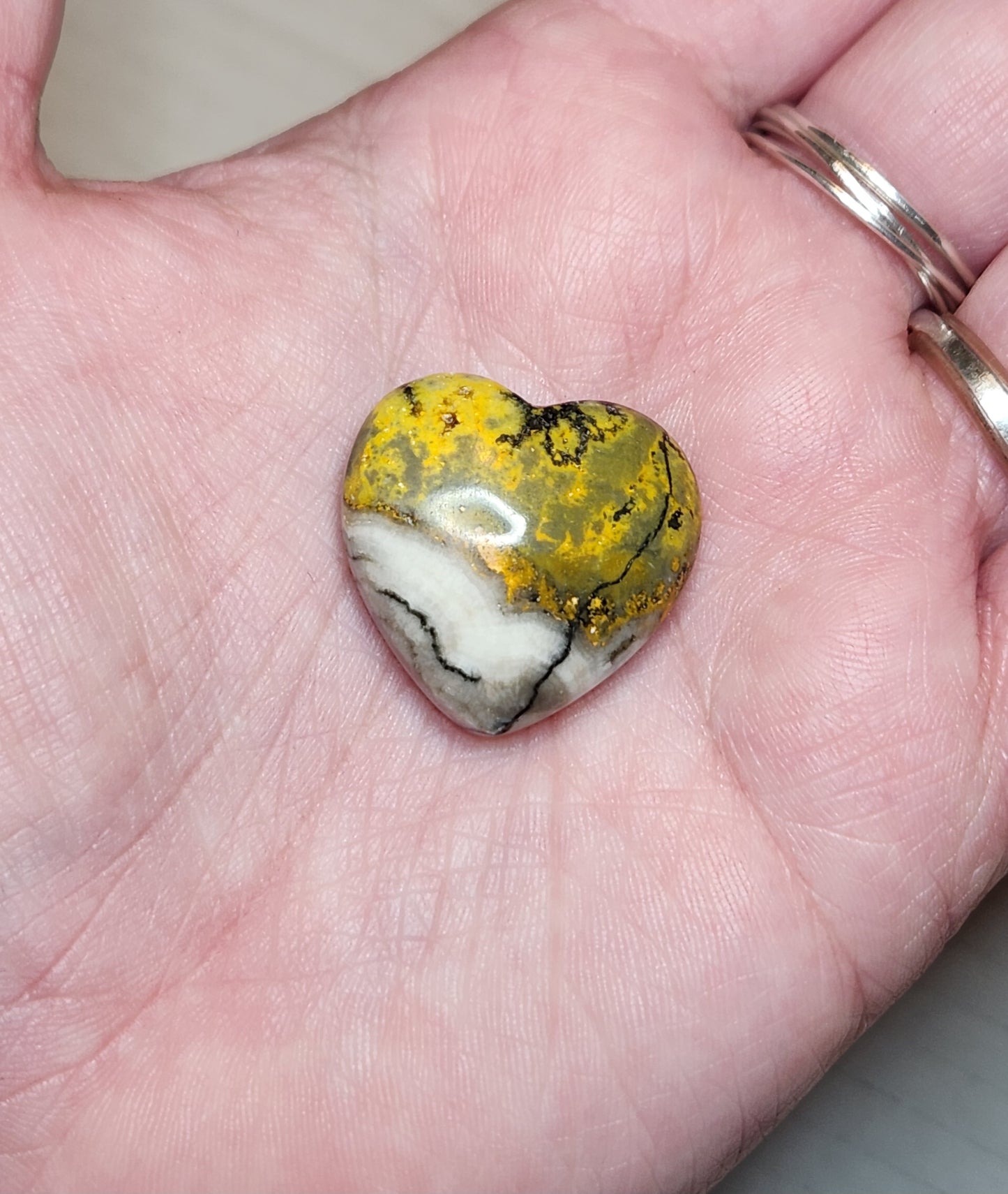 Bumblebee Jasper Mini Heart