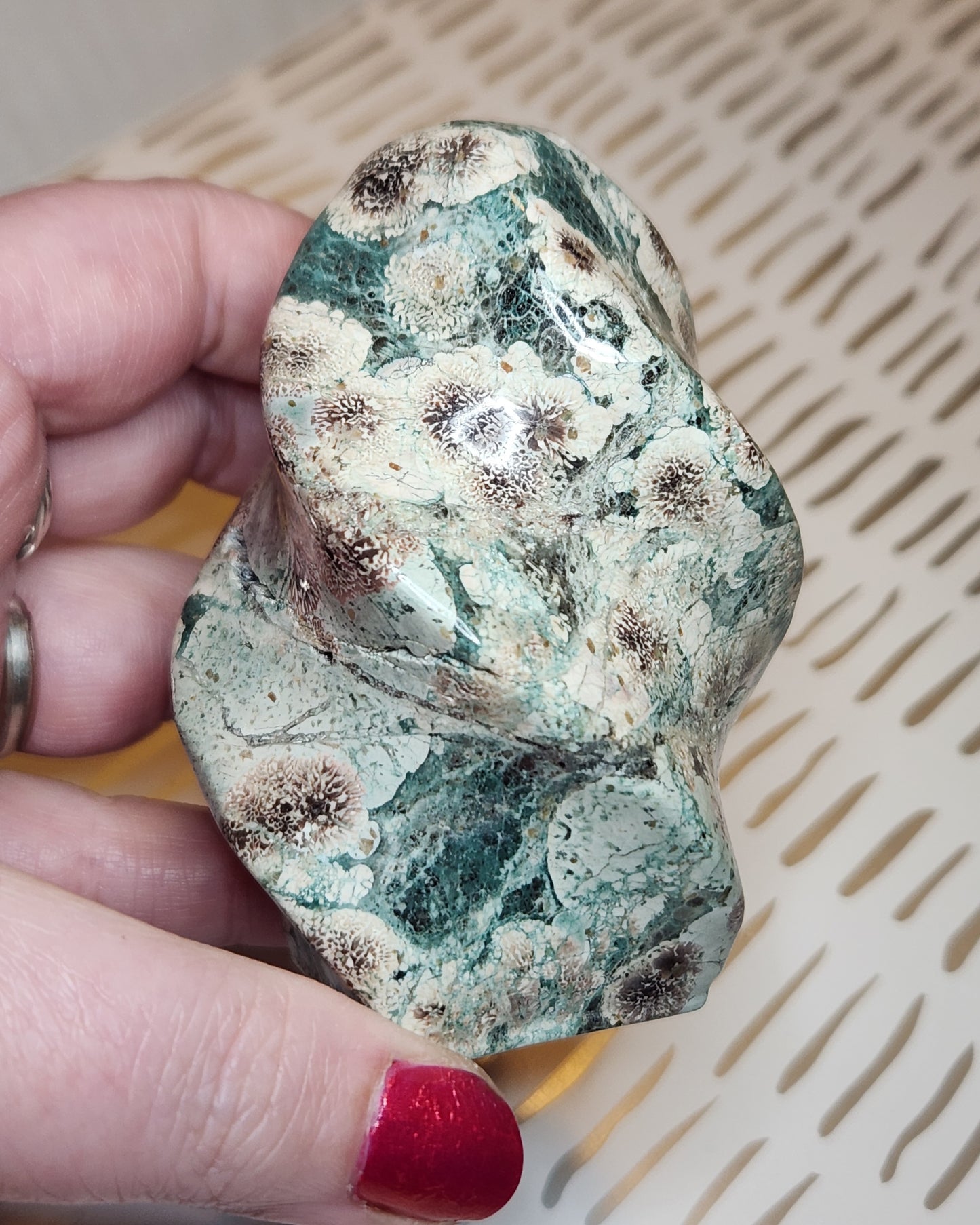 Russian Flower Agate Flame