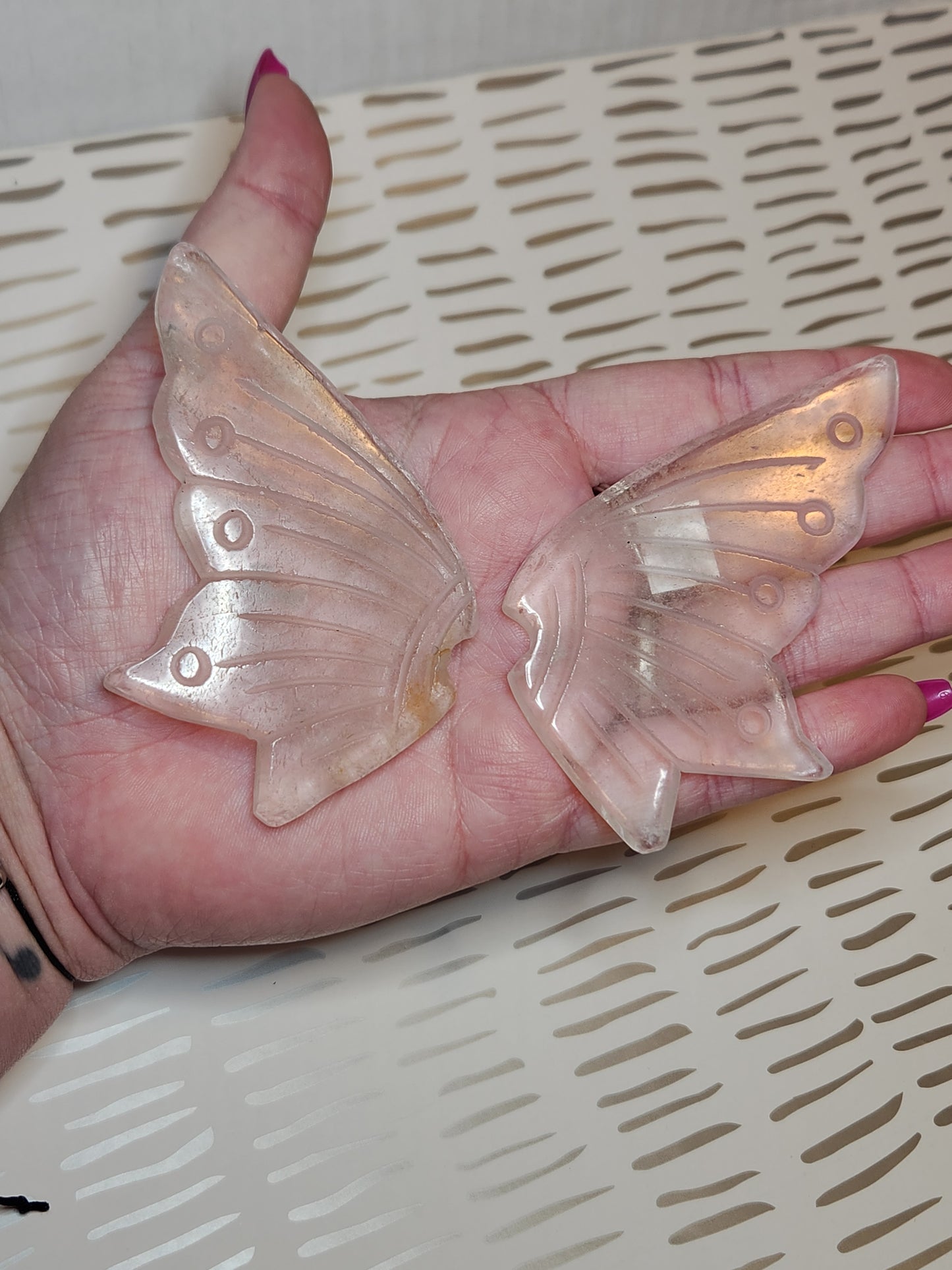 Clear Quartz Butterfly Wings