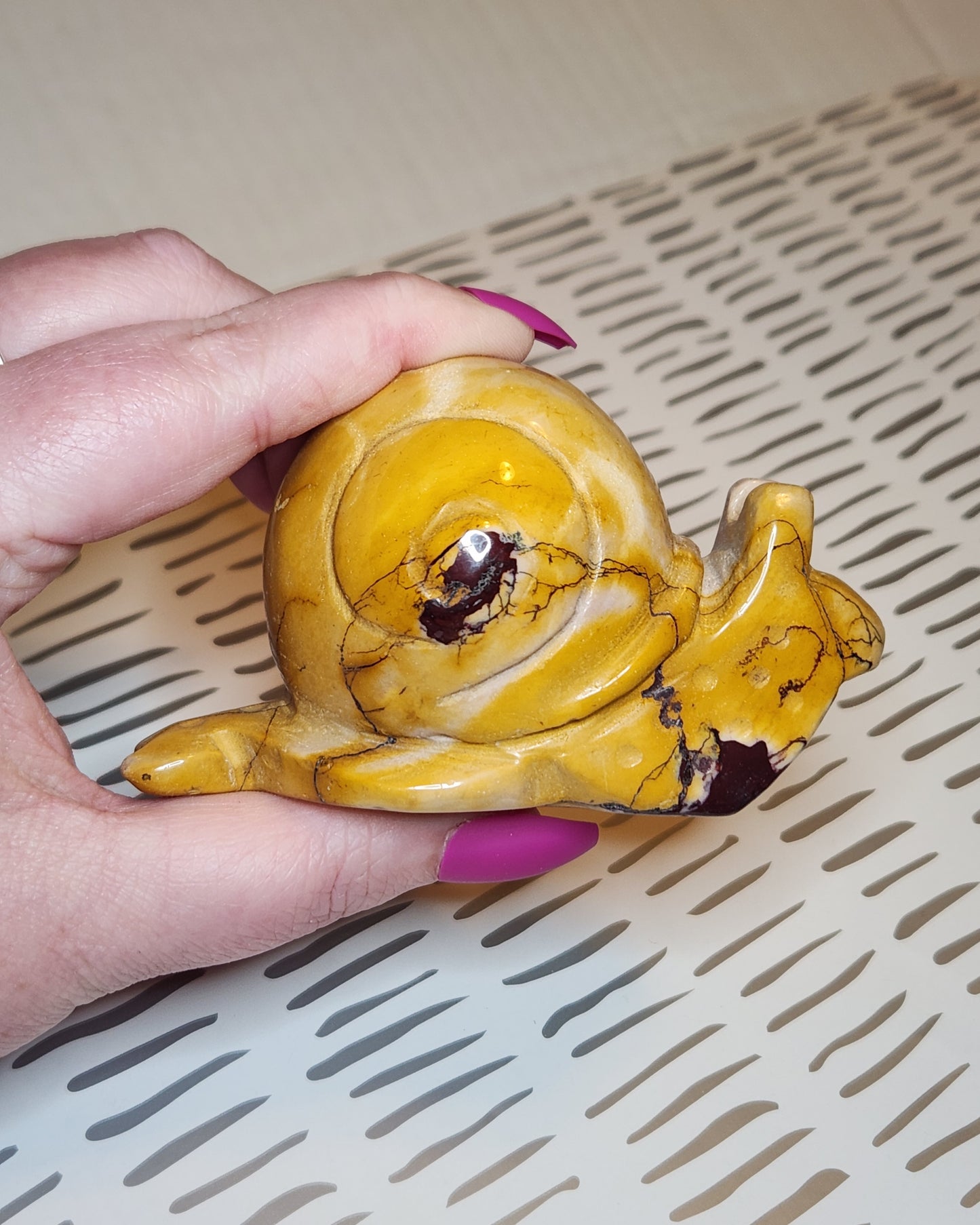 Mookaite Jasper Snail