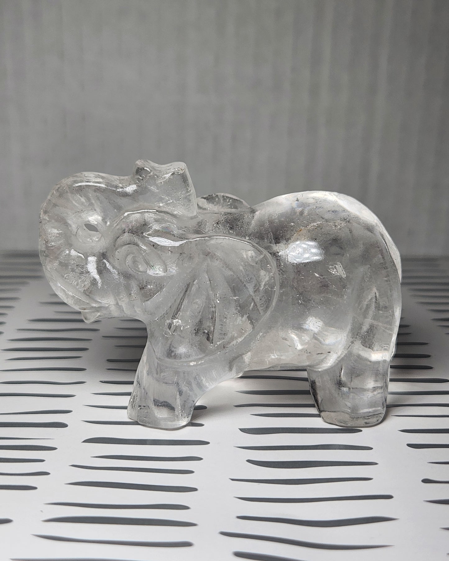 Clear Quartz Elephant