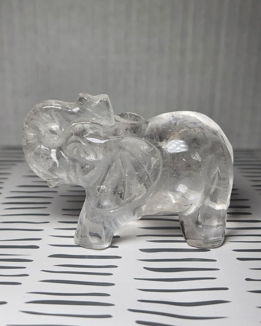 Clear Quartz Elephant