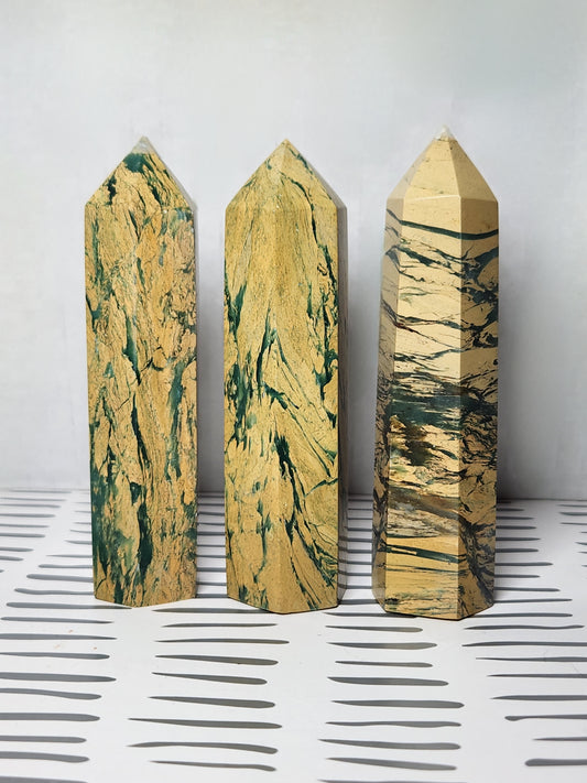 Yellow Unakite Tower