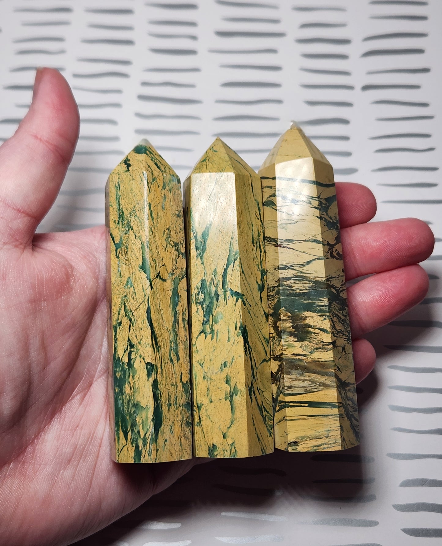 Yellow Unakite Tower