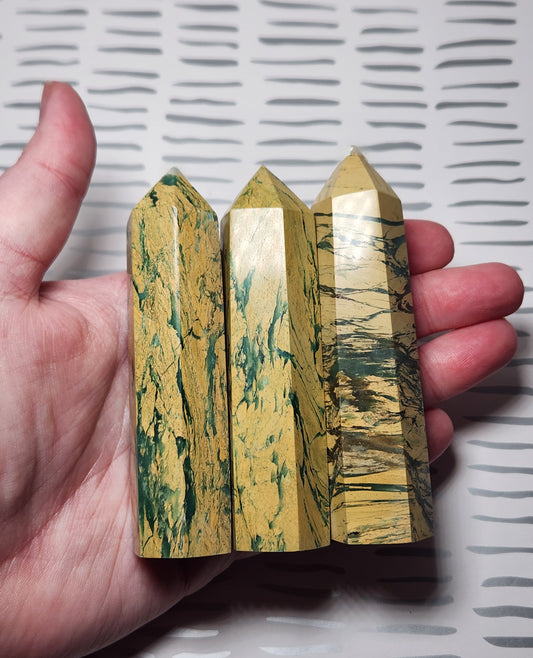 Yellow Unakite Tower
