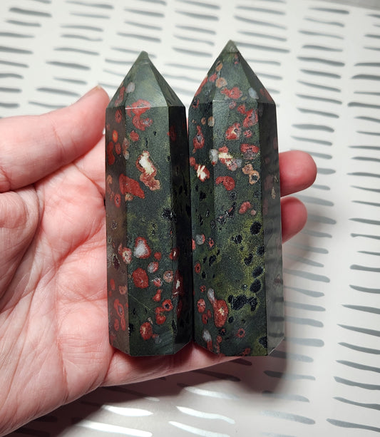 Plum Blossom Jasper Tower