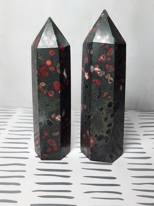 Plum Blossom Jasper Tower