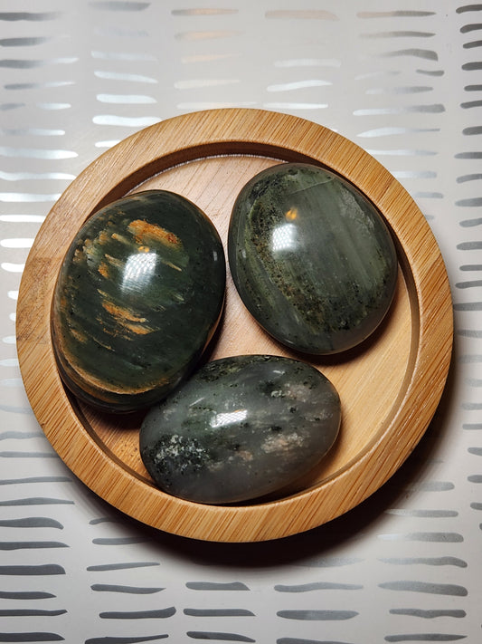 Green Agate Palm Stone