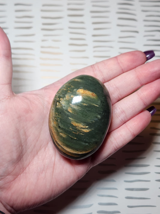 Green Agate Palm Stone