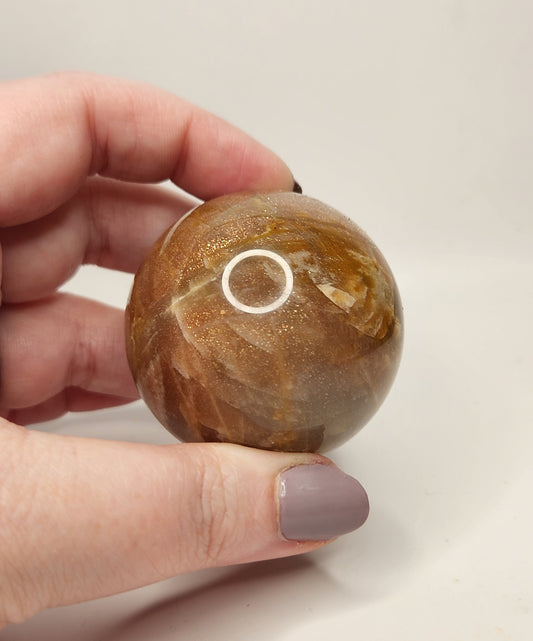 Peach Moonstone Sphere