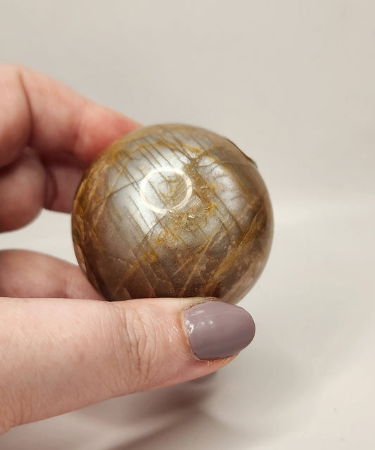 Peach Moonstone Sphere