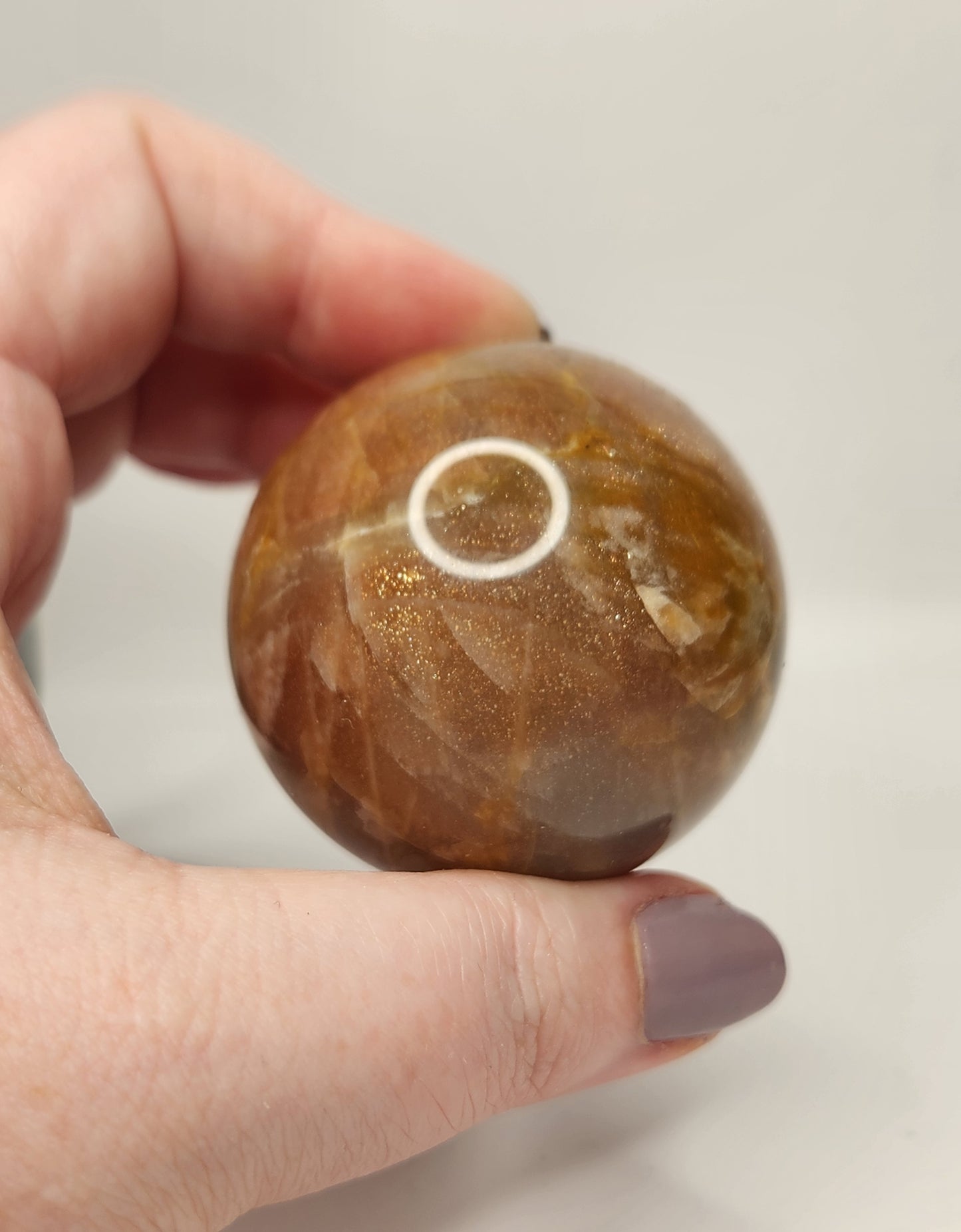 Peach Moonstone Sphere