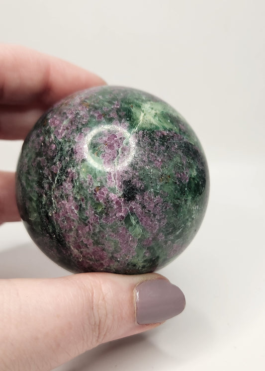 Ruby Kyanite Fuchsite Sphere