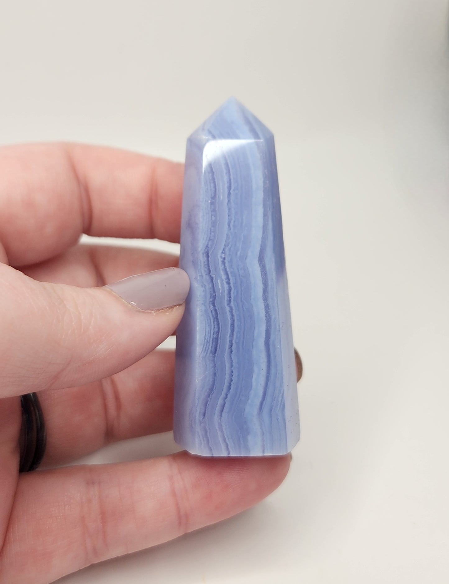 Blue Lace Agate Tower