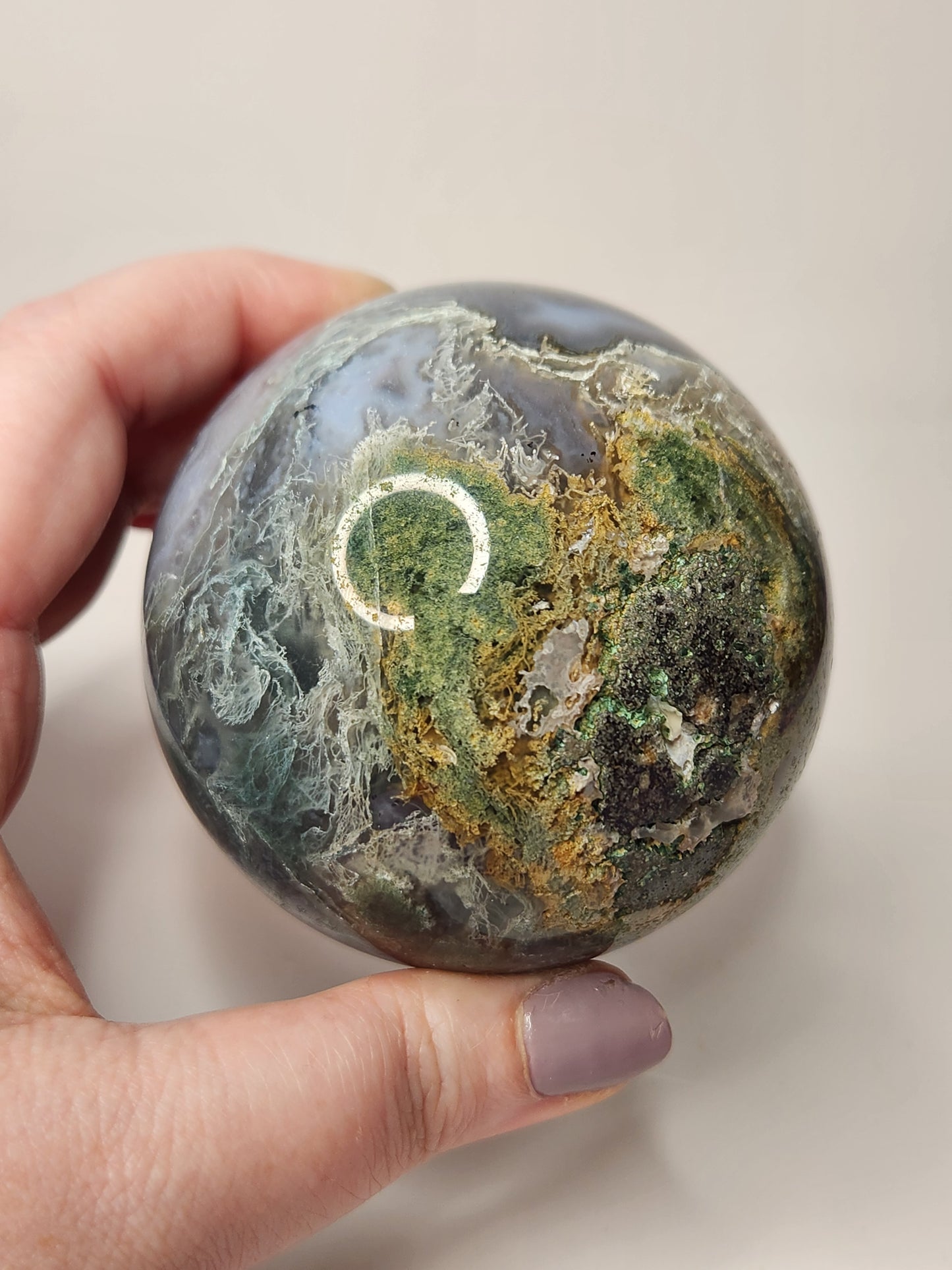 Moss Agate Sphere