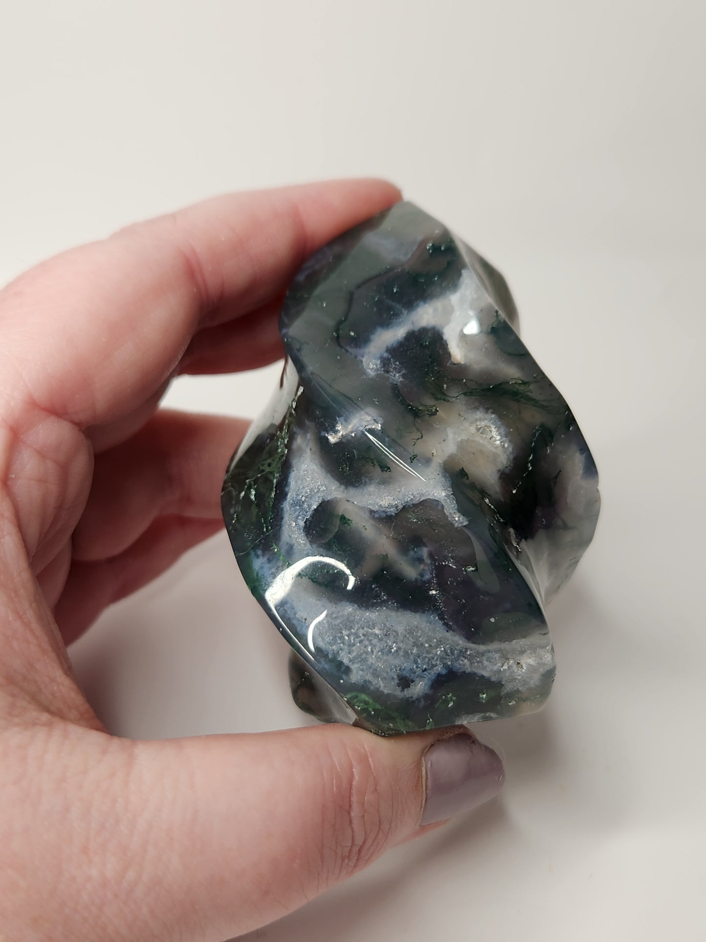 Moss Agate Flame