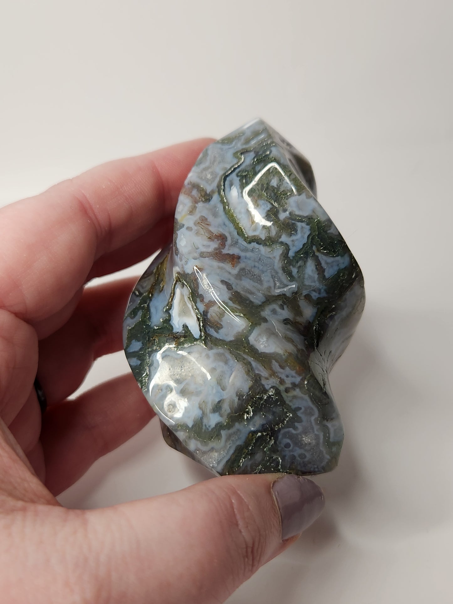 Moss Agate Flame