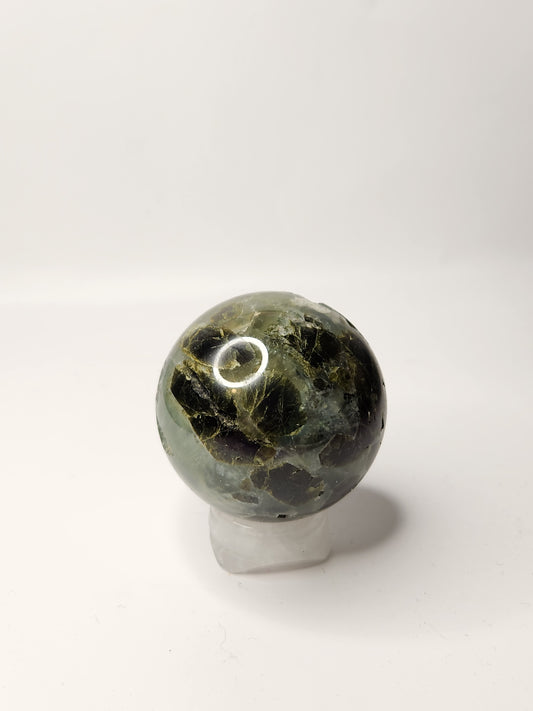 Prehnite with Epidote Sphere