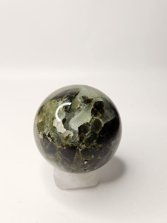 Prehnite with Epidote Sphere