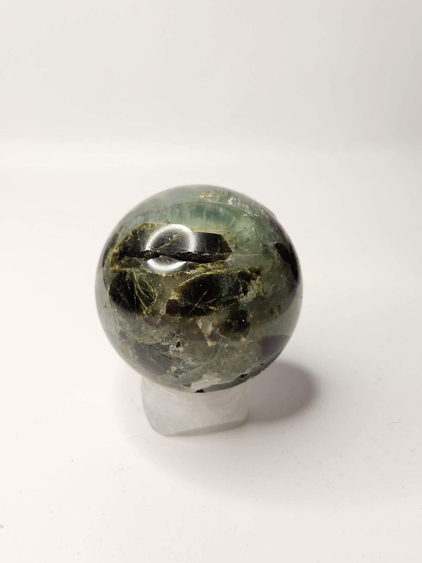 Prehnite with Epidote Sphere