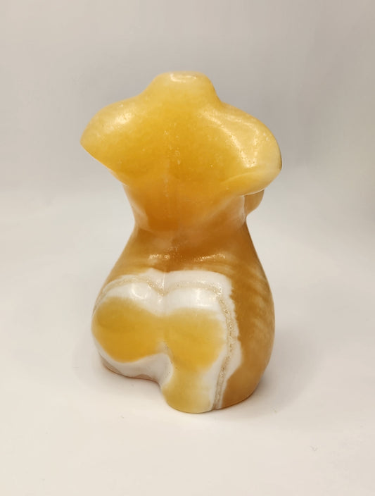 Orange Calcite Goddess Body