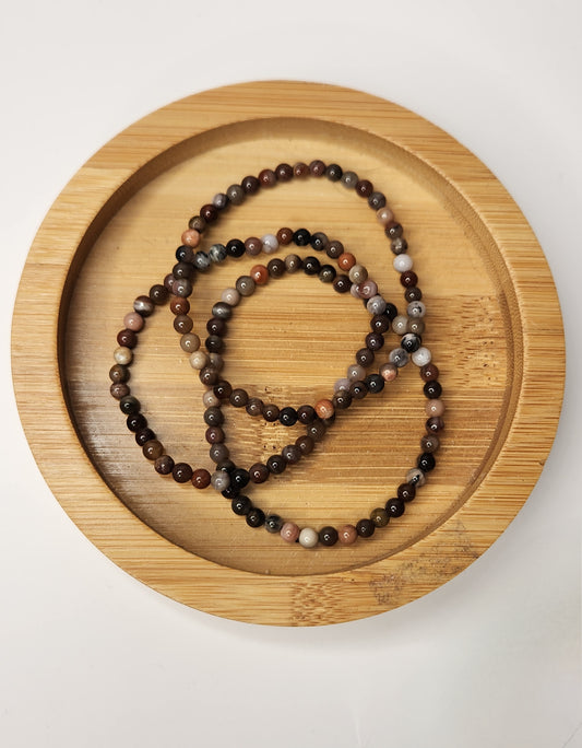 Petrified Wood Bracelet - 4mm