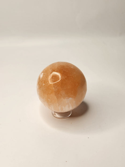 Peach Satan Spar Sphere