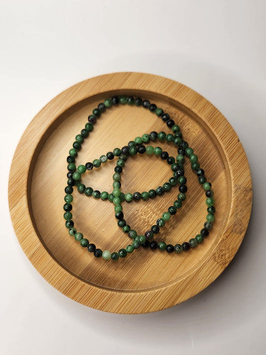 Ruby Zoisite Bracelet - 4mm