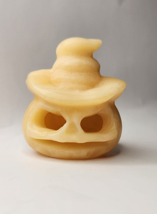 Orange Calcite Jack 'o Lantern