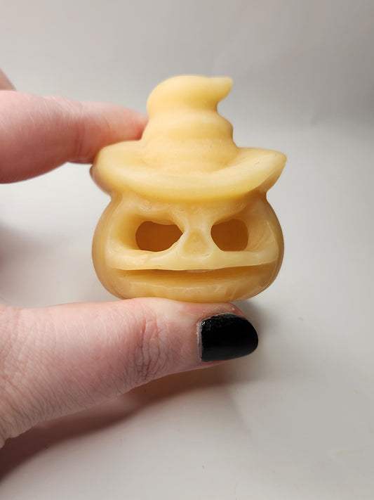 Orange Calcite Jack 'o Lantern