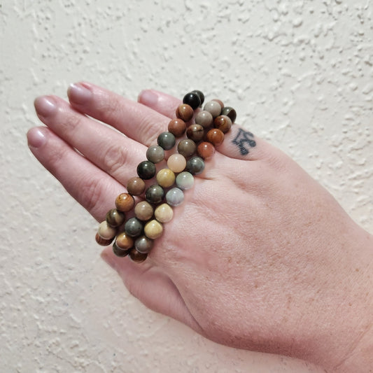 Polychrome Jasper Bracelet - 8mm
