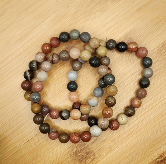Polychrome Jasper Bracelet - 8mm