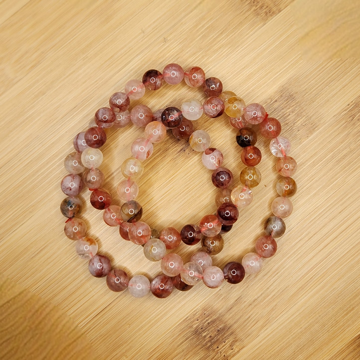 Hematoid Quartz Bracelet - 9mm