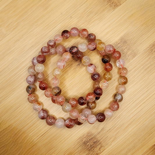 Hematoid Quartz Bracelet - 9mm
