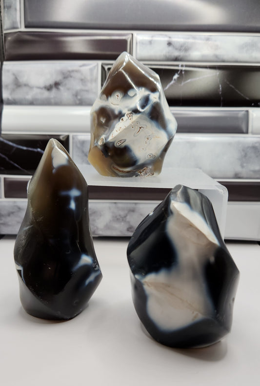 Orca Agate Flame