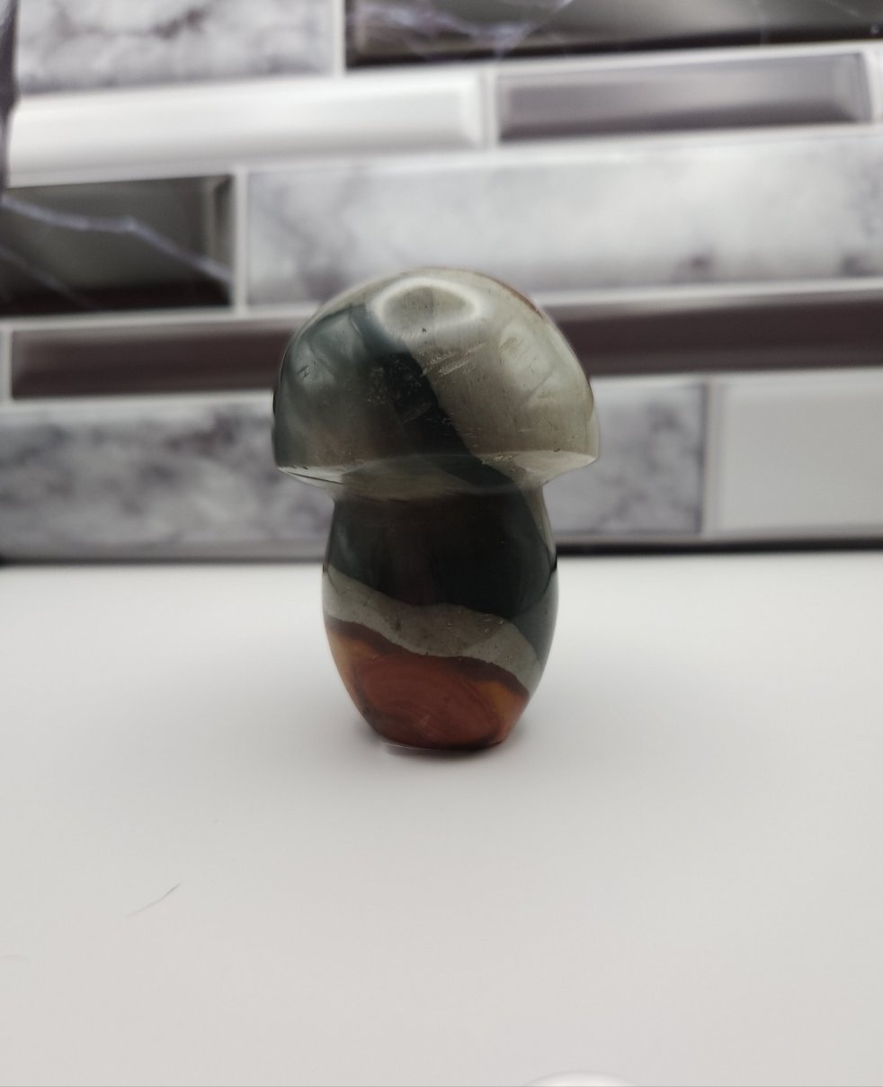 Polychrome Jasper Mushroom