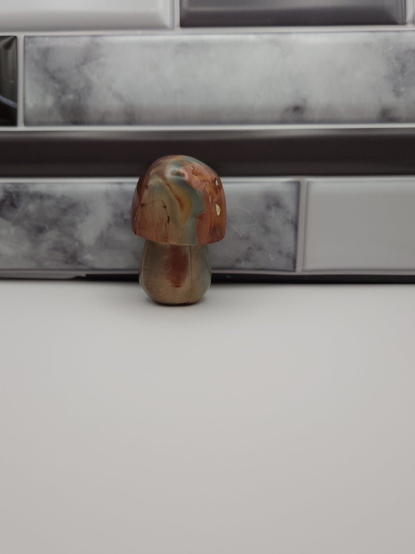 Polychrome Jasper Mushroom
