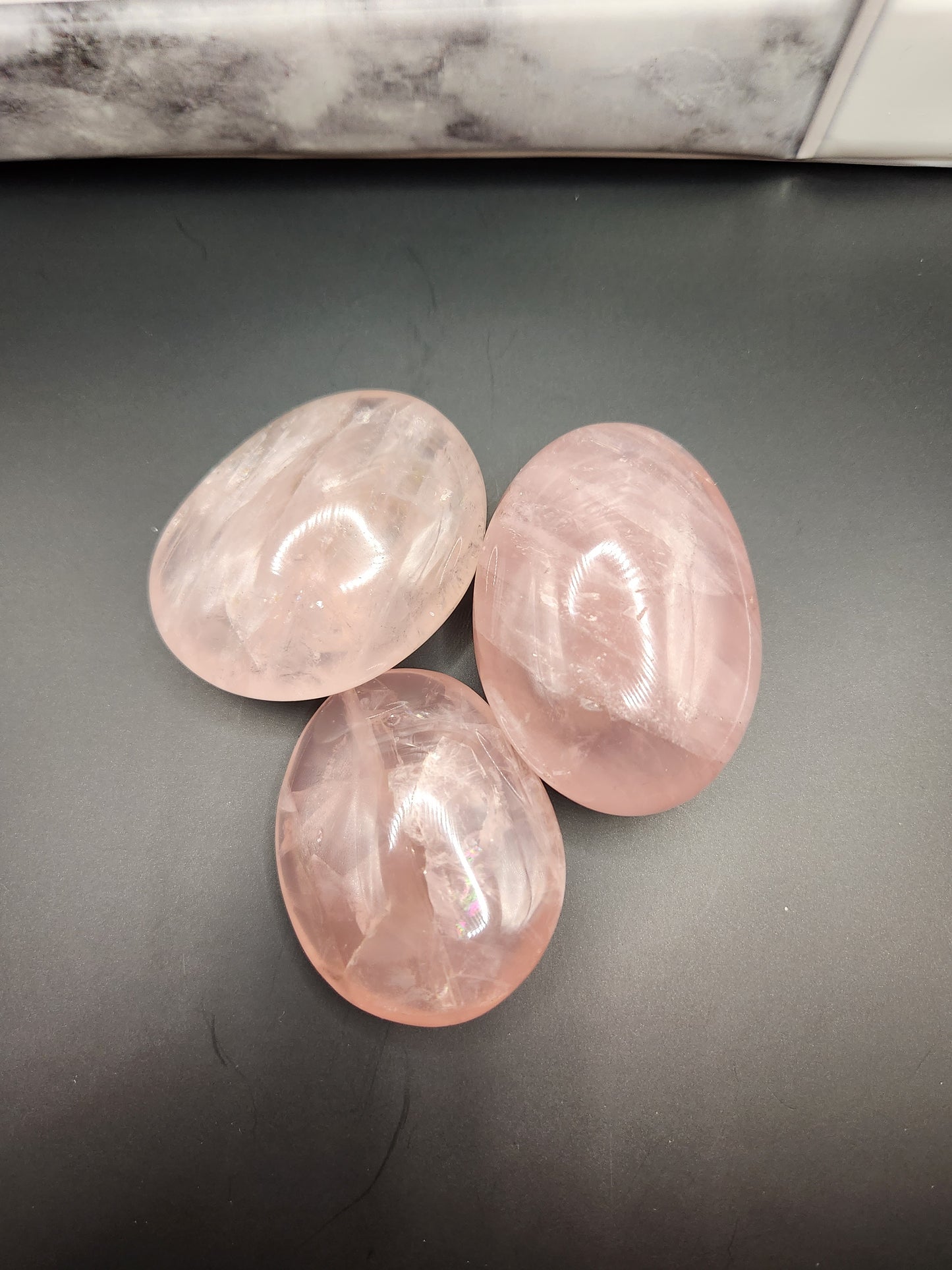 Rose Quartz Palm Stone